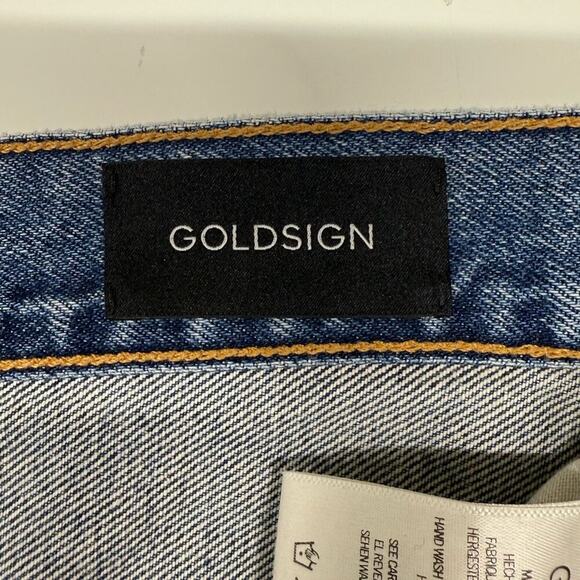 Goldsign | High-Rise Tapered-Leg Jeans | Blue | Size 29 - Picture 8 of 16